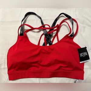 Victoria’s Secret red brand sports bra. Size L
